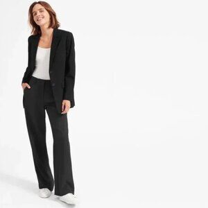 Everlane Oversized Wool Blazer - Black